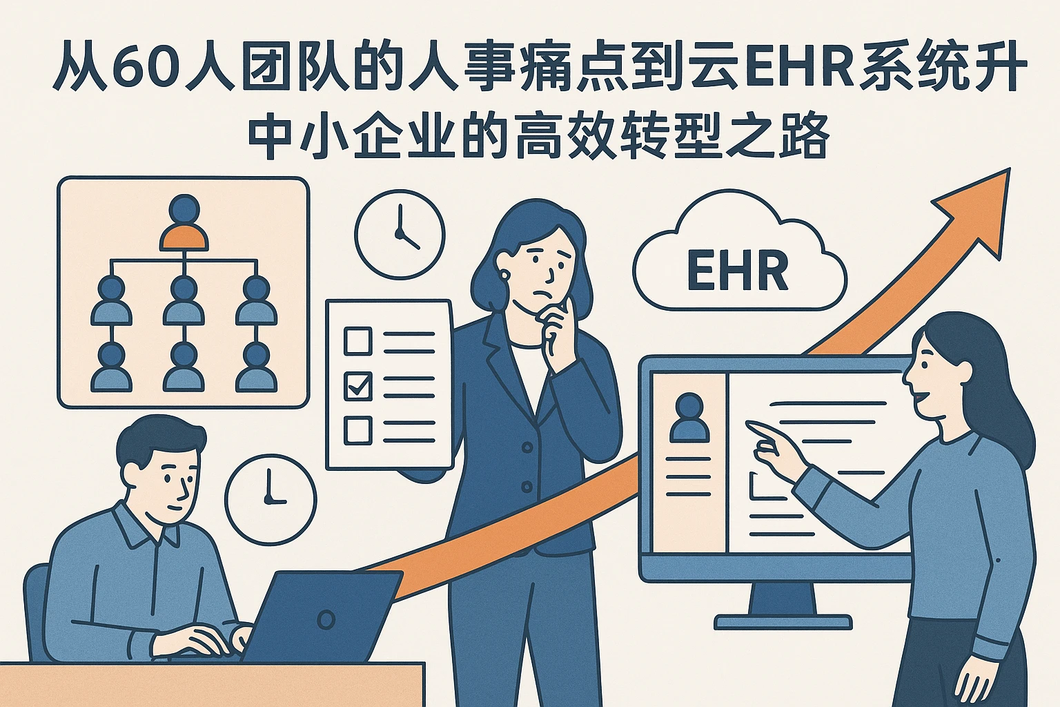 从60人团队的人事痛点到云EHR系统升级：中小企业的高效转型之路