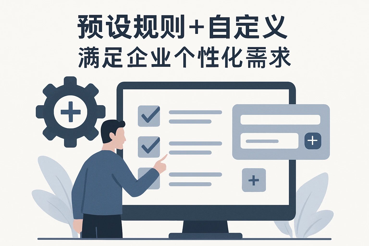 2. 预设规则+自定义，满足企业个性化需求