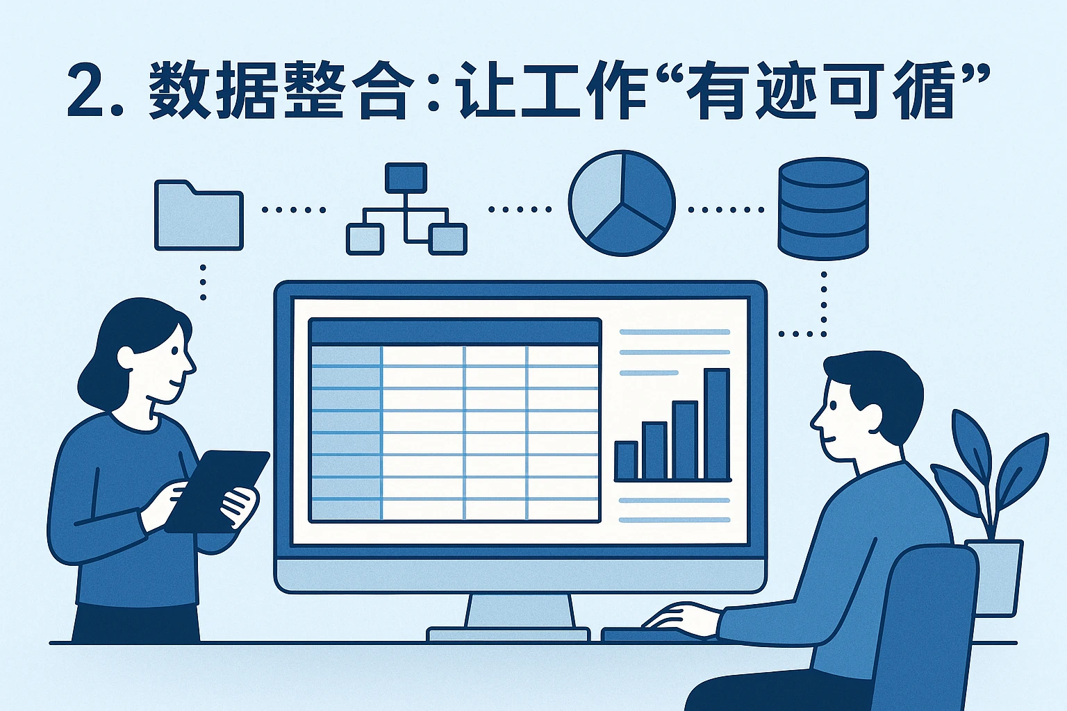 2. 数据整合：让工作“有迹可循”