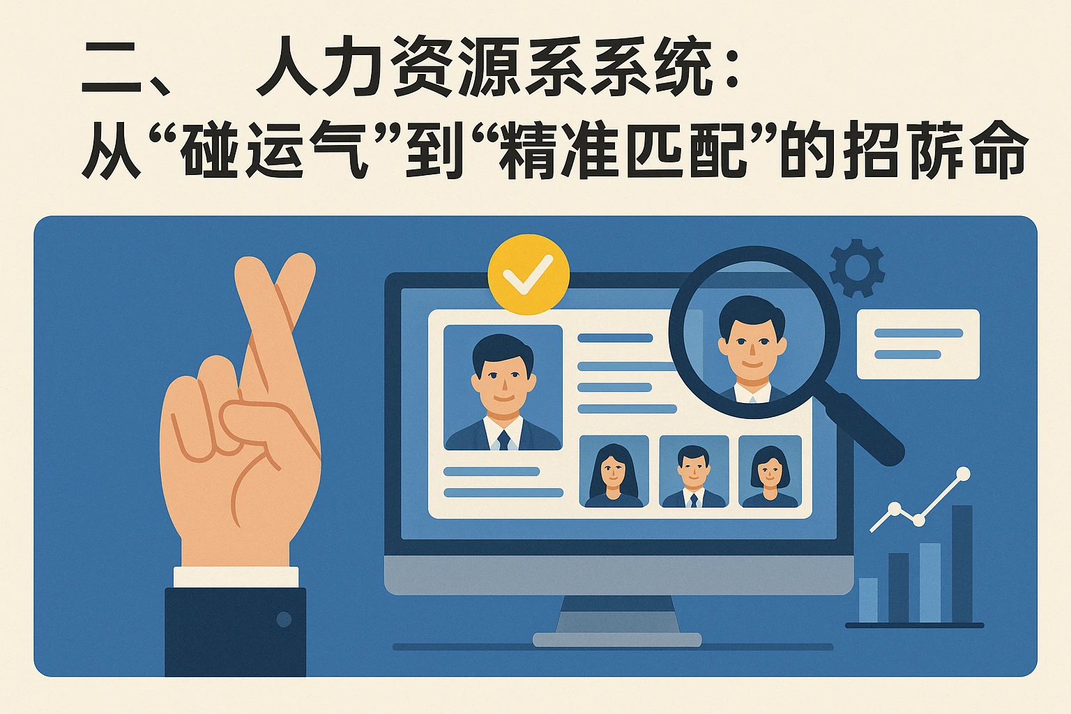 二、人力资源系统：从“碰运气”到“精准匹配”的招聘革命