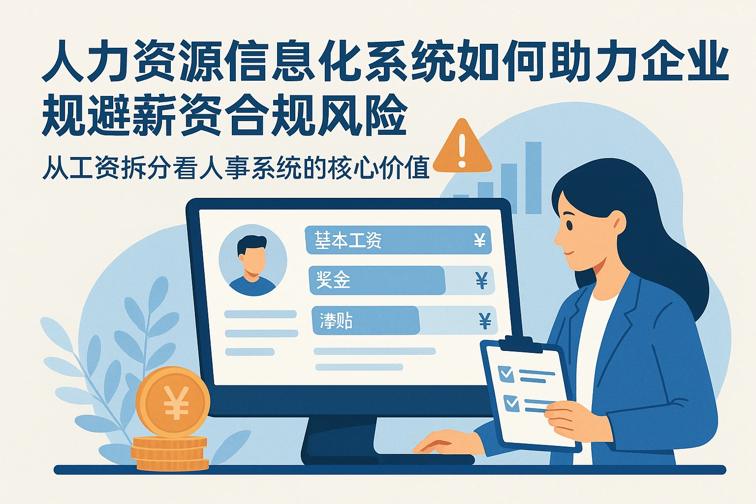 人力资源信息化系统如何助力企业规避薪资合规风险——从工资拆分看人事系统的核心价值