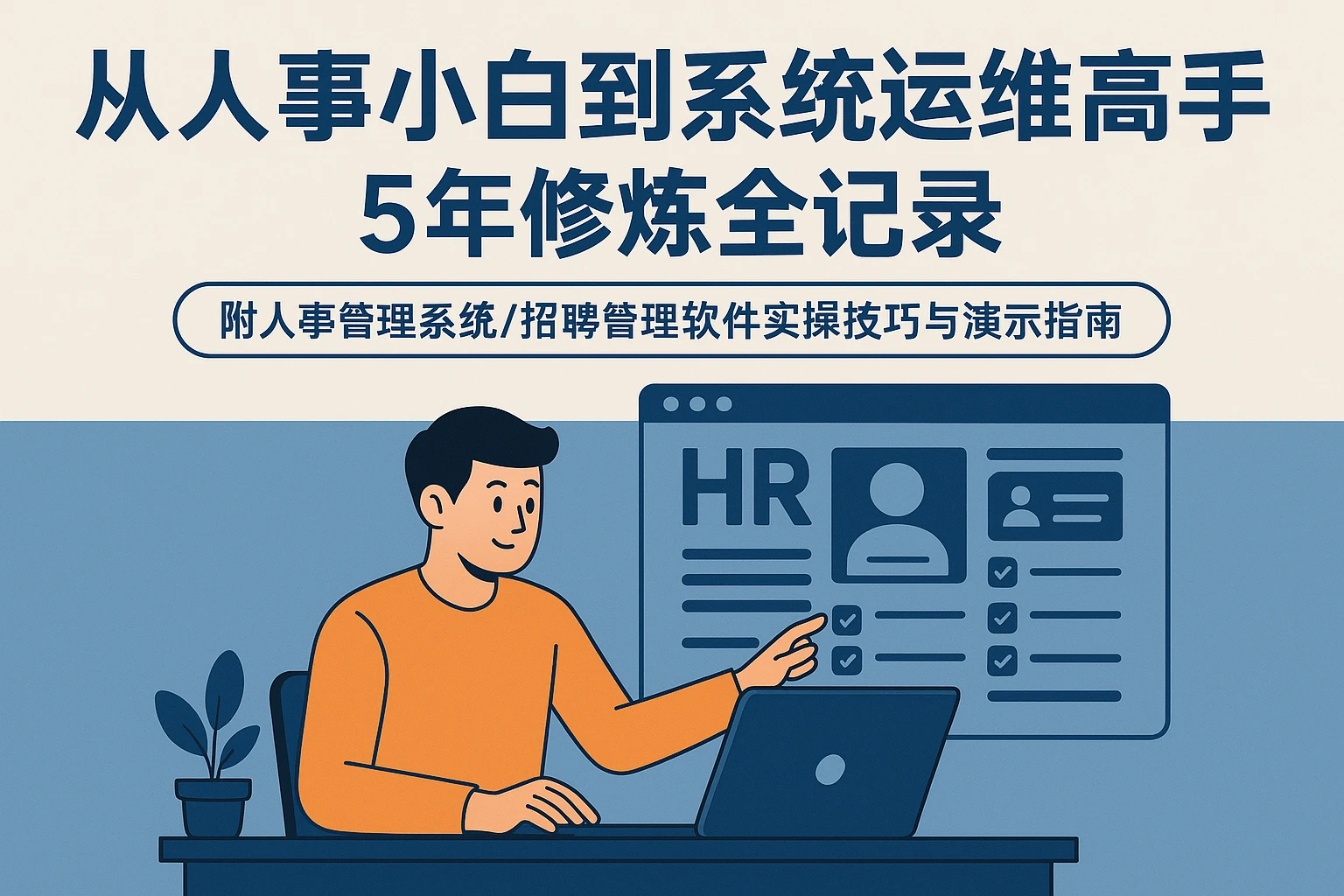 从人事小白到系统运维高手：5年修炼全记录——附人事管理系统/招聘管理软件实操技巧与演示指南