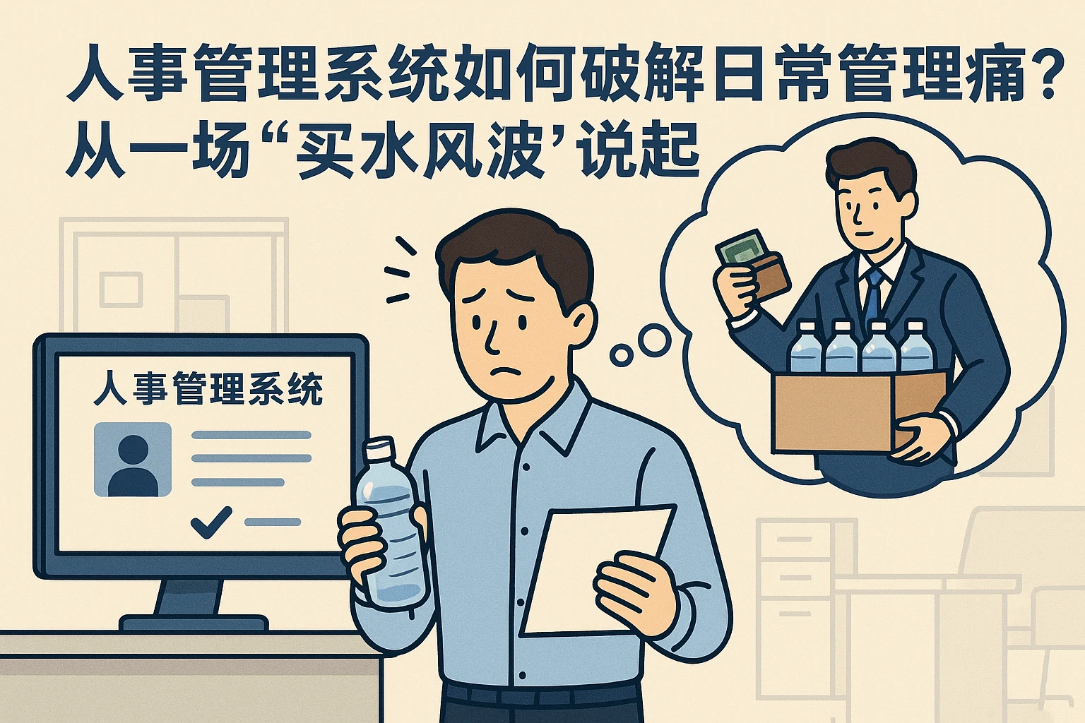 人事管理系统如何破解企业日常管理痛点？从一场“买水风波”说起