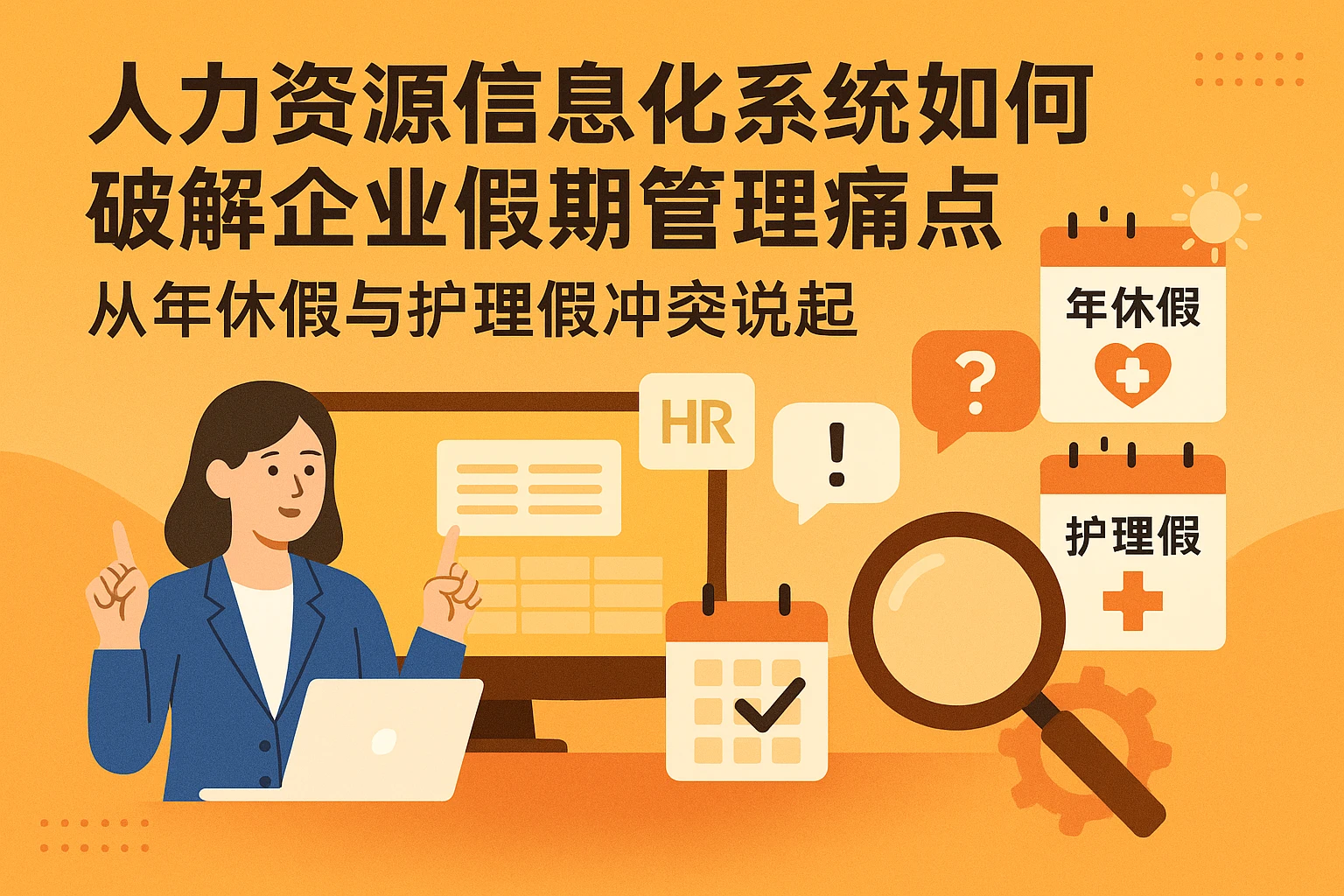 人力资源信息化系统如何破解企业假期管理痛点——从年休假与护理假冲突说起