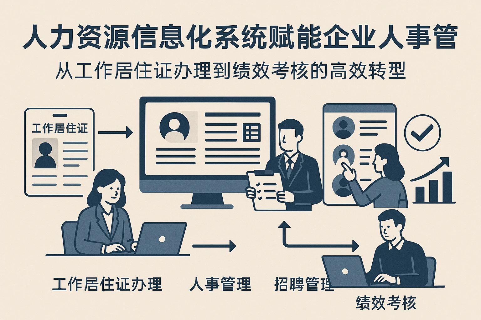 人力资源信息化系统赋能企业人事管理：从工作居住证办理到绩效考核的高效转型
