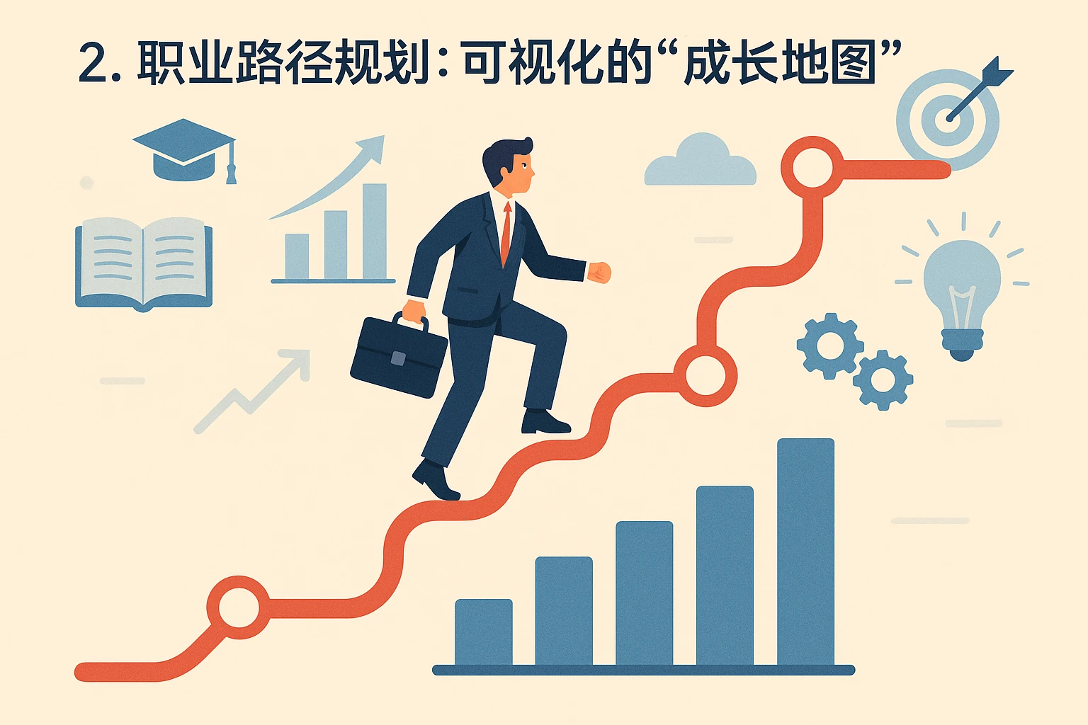 2. 职业路径规划：可视化的“成长地图”
