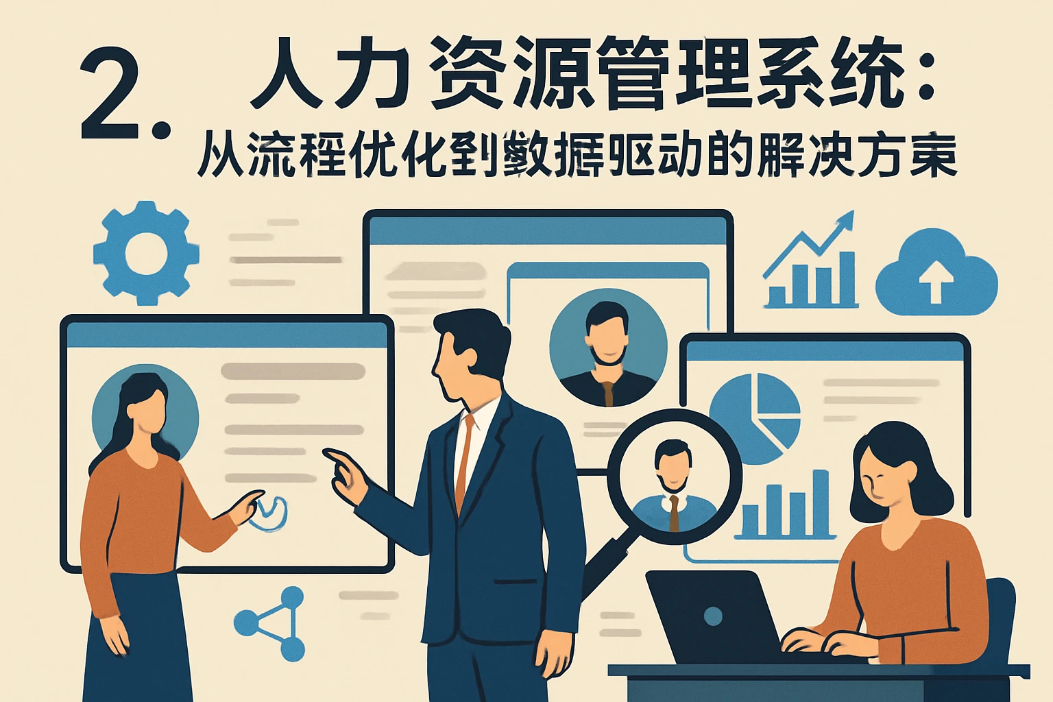 二、人力资源管理系统：从流程优化到数据驱动的解决方案