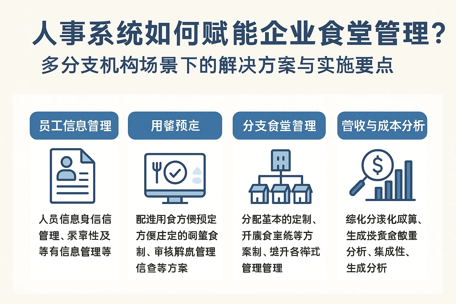 人事系统如何赋能企业食堂管理？多分支机构场景下的解决方案与实施要点