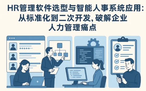 HR管理软件选型与智能人事系统应用：从标准化到二次开发，破解企业人力管理痛点