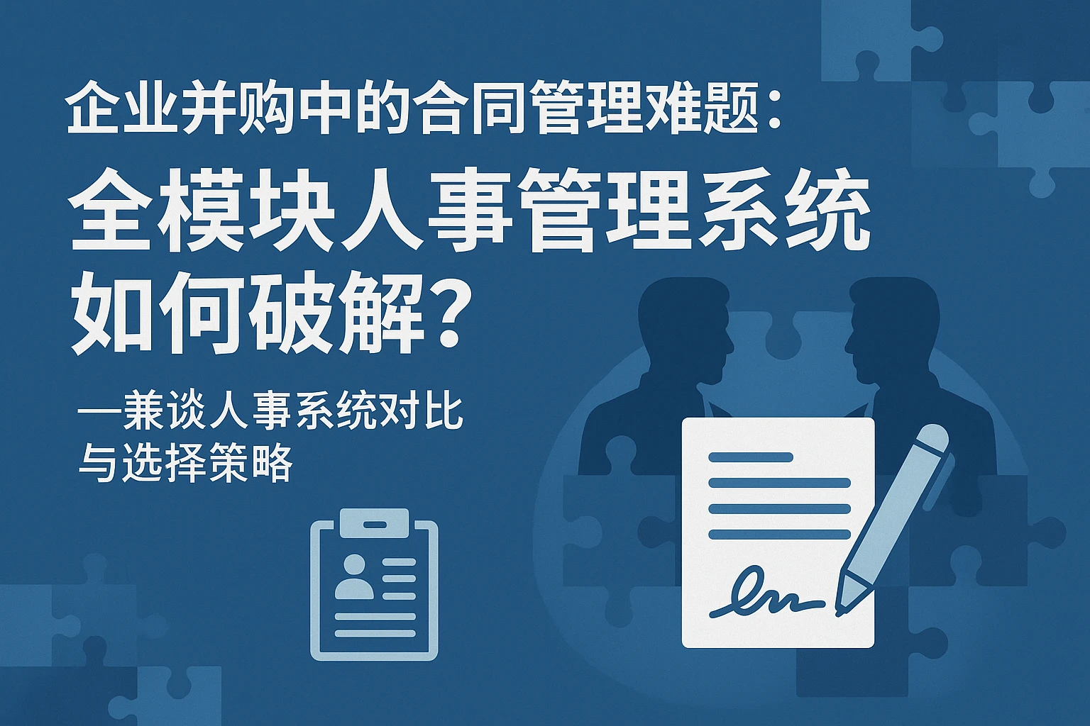企业并购中的合同管理难题：全模块人事管理系统如何破解？——兼谈人事系统对比与选择策略