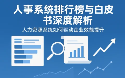 人事系统排行榜与白皮书深度解析：人力资源系统如何驱动企业效能提升