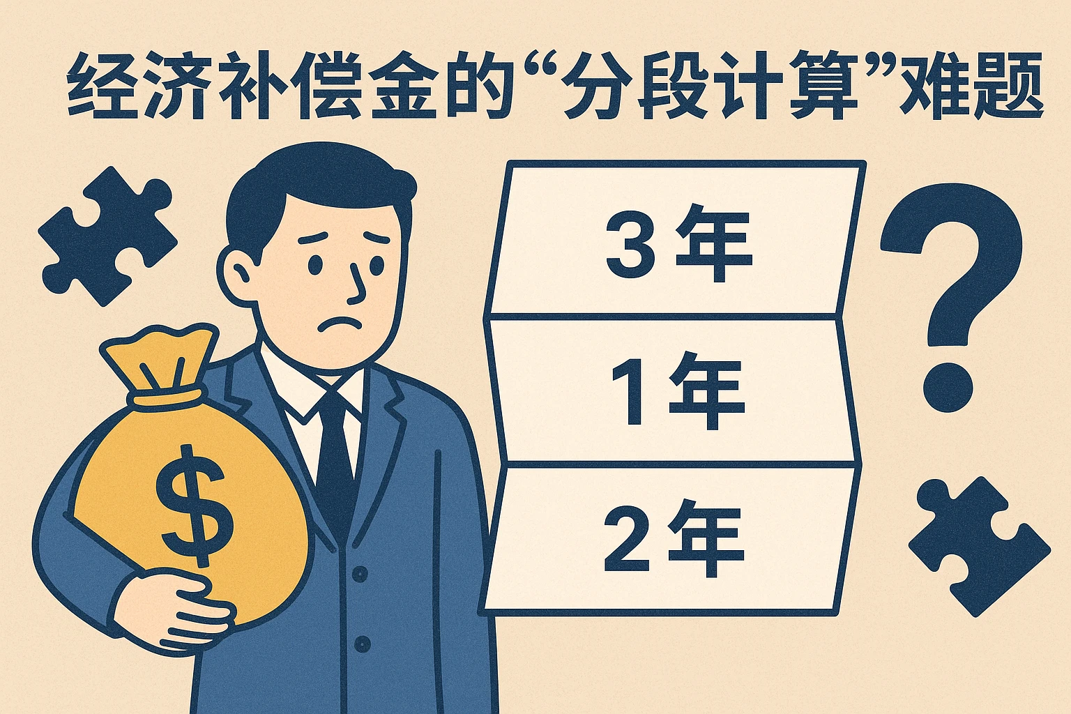 2. 经济补偿金的“分段计算”难题