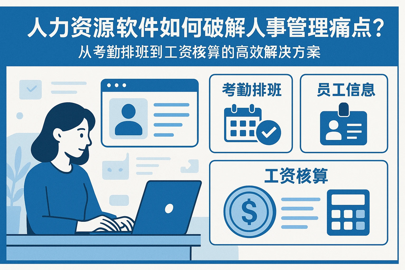 人力资源软件如何破解人事管理痛点？从考勤排班到工资核算的高效解决方案