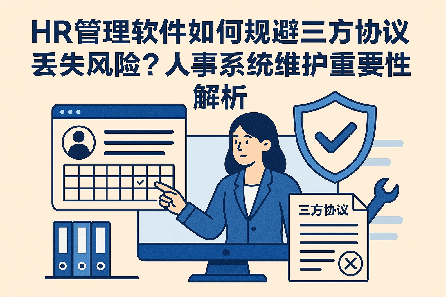 HR管理软件如何规避三方协议丢失风险？人事系统维护的重要性解析