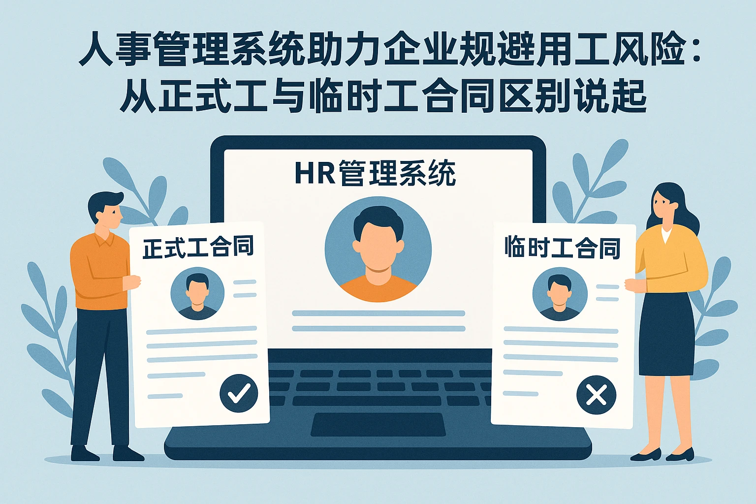 人事管理系统助力企业规避用工风险：从正式工与临时工合同区别说起