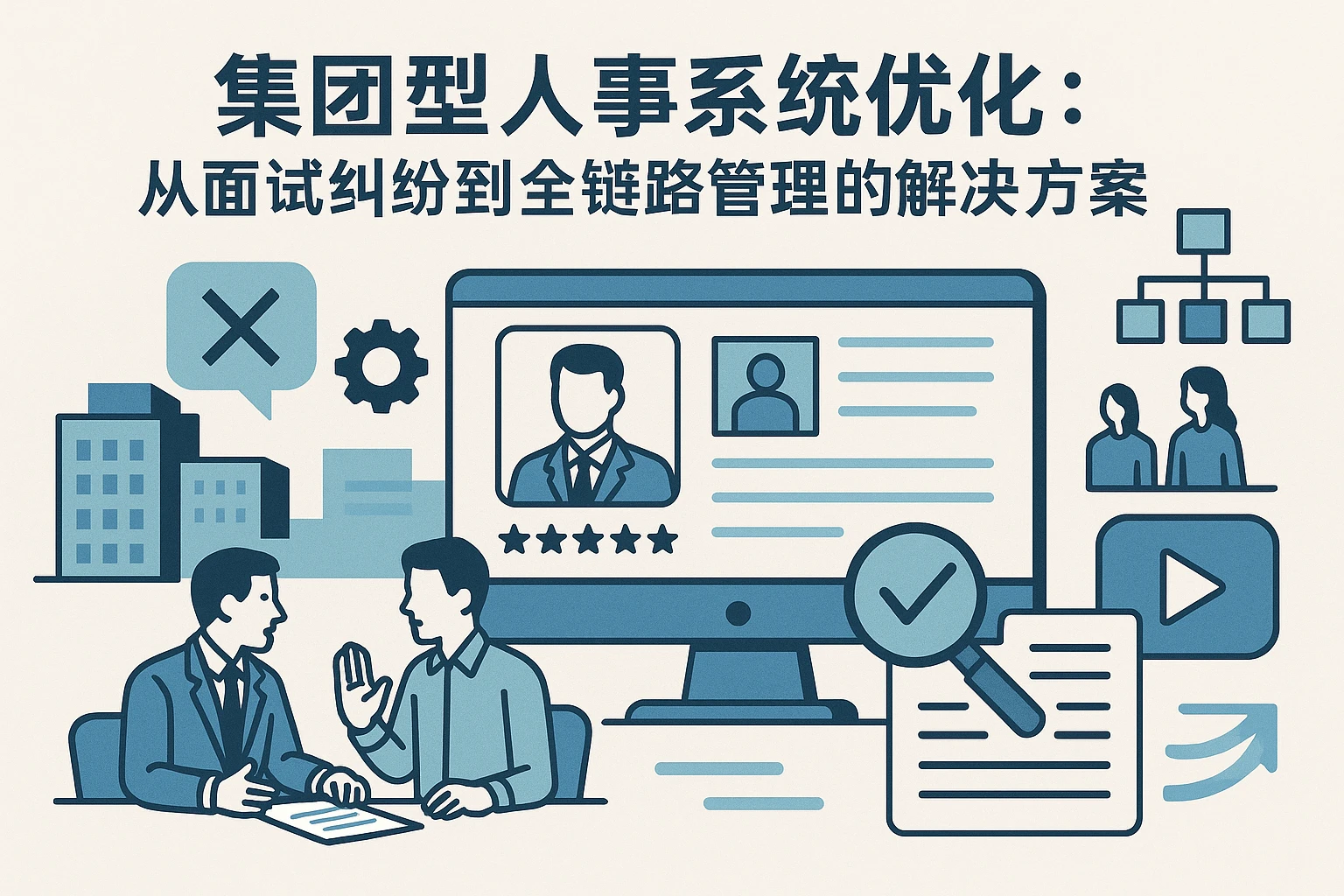 集团型人事系统优化：从面试纠纷到全链路管理的解决方案