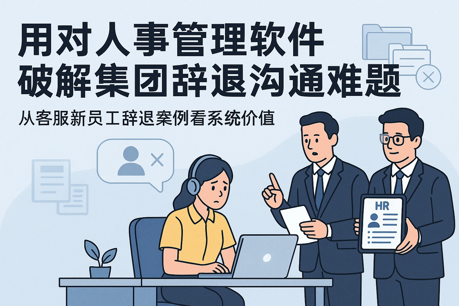 用对人事管理软件，破解集团辞退沟通难题——从客服新员工辞退案例看系统价值