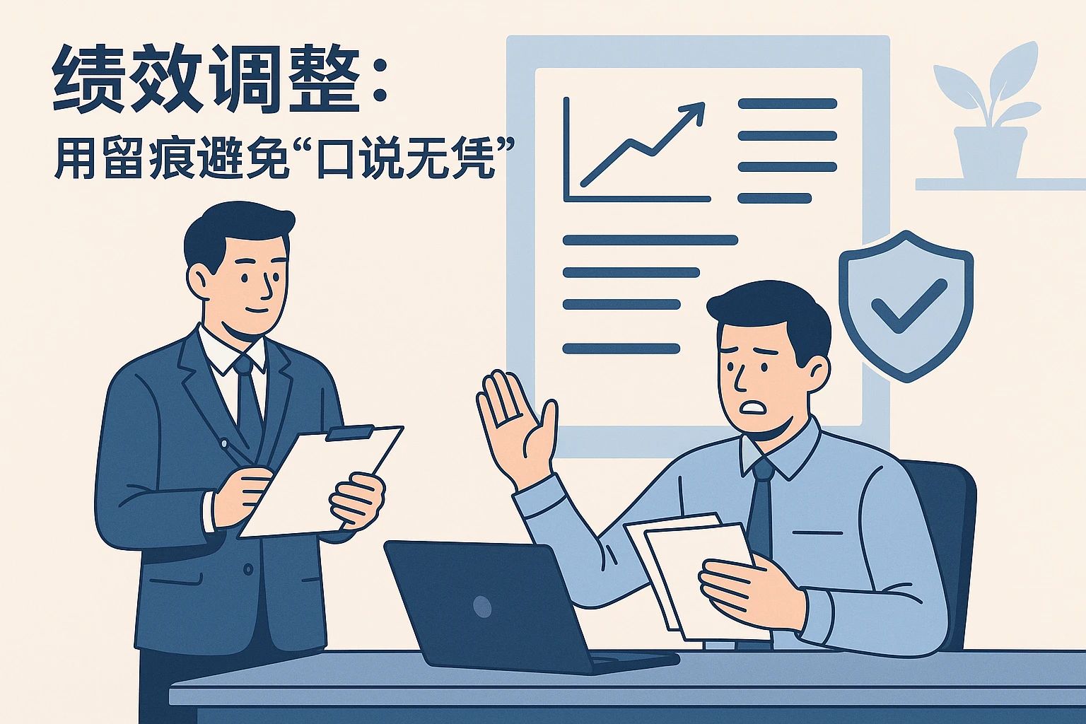2. 绩效调整：用留痕避免“口说无凭”