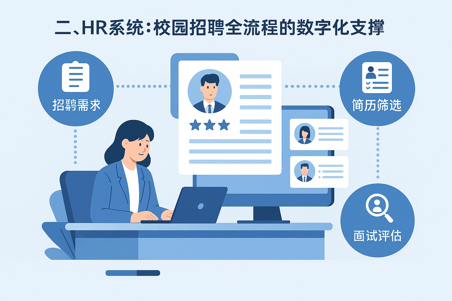 二、HR系统：校园招聘全流程的数字化支撑