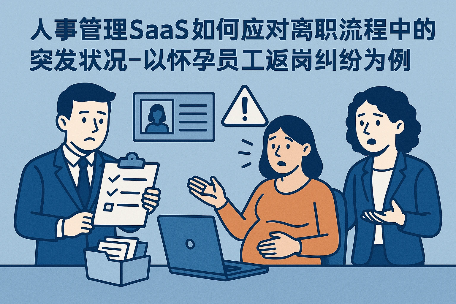 人事管理SaaS如何应对离职流程中的突发状况——以怀孕员工返岗纠纷为例