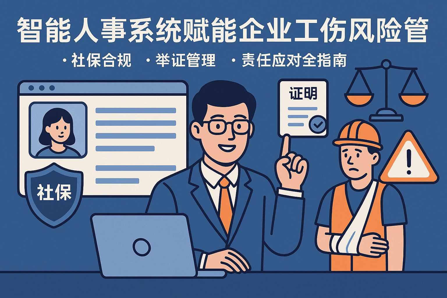 智能人事系统赋能企业工伤风险管控：社保合规、举证管理与责任应对全指南