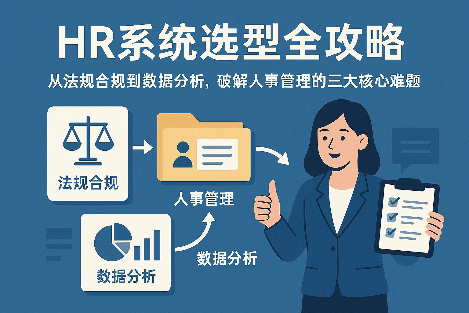 HR系统选型全攻略：从法规合规到数据分析，破解人事管理的三大核心难题