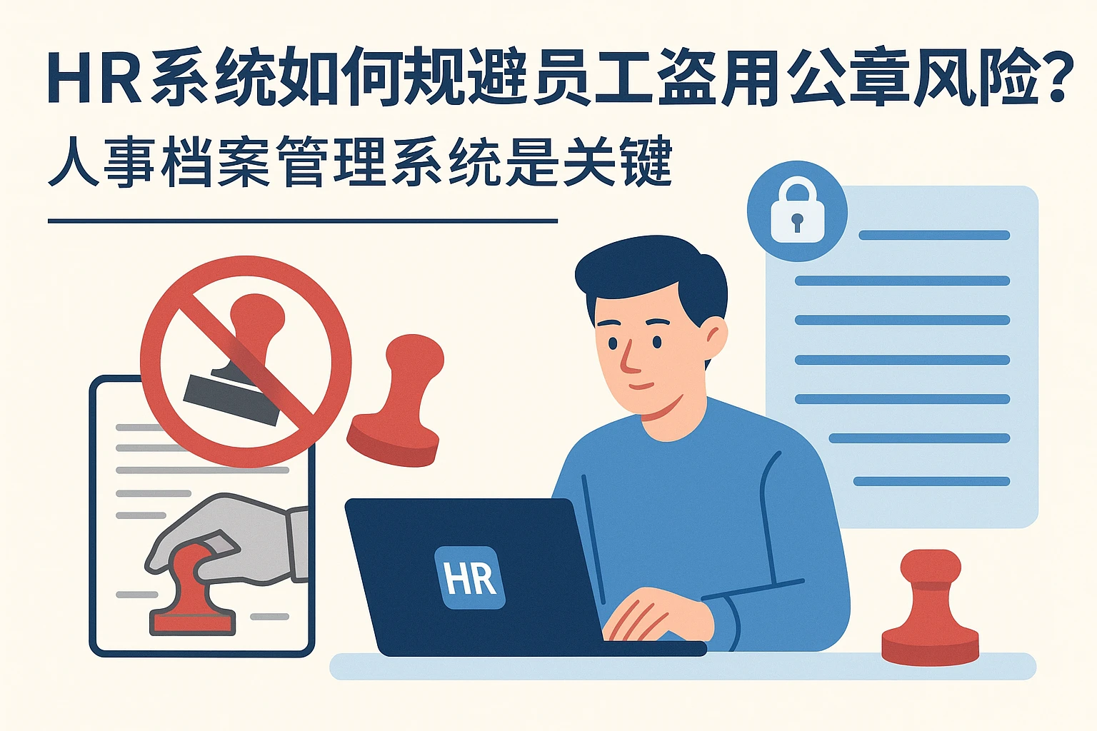 HR系统如何规避员工盗用公章风险？人事档案管理系统是关键