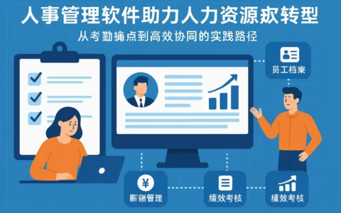 人事管理软件助力人力资源数字化转型：从考勤痛点到高效协同的实践路径