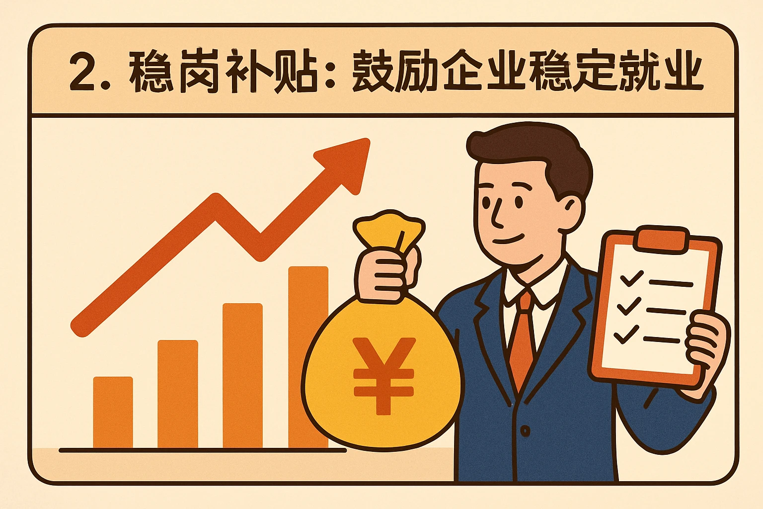 2. 稳岗补贴：鼓励企业稳定就业