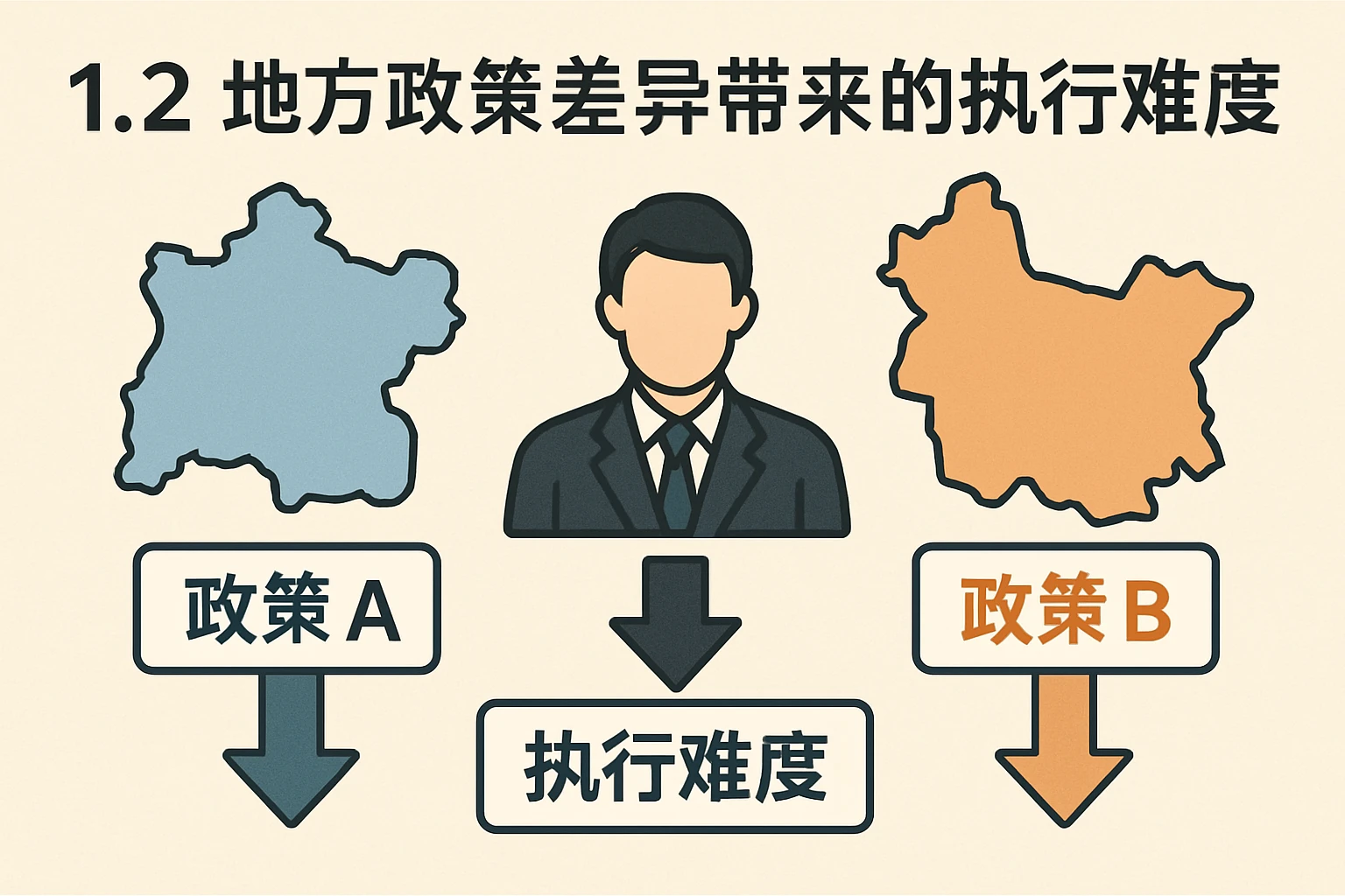 1.2 地方政策差异带来的执行难度