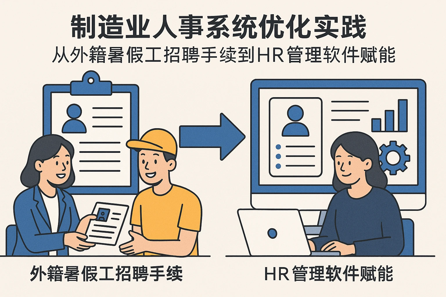 制造业人事系统优化实践：从外籍暑假工招聘手续到HR管理软件赋能