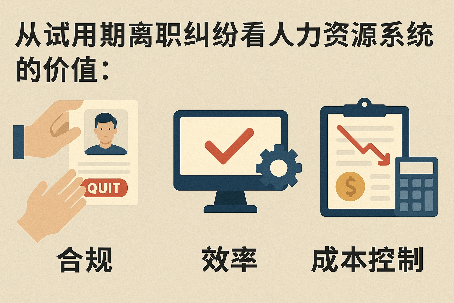 从试用期离职纠纷看人力资源系统的价值：合规、效率与成本控制