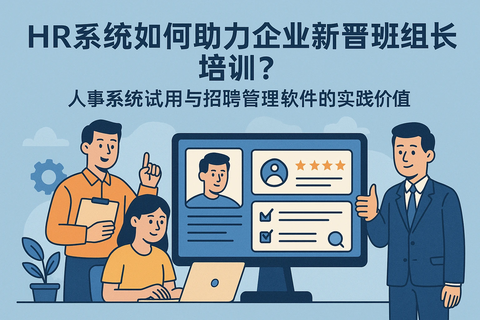 HR系统如何助力企业新晋班组长培训？人事系统试用与招聘管理软件的实践价值