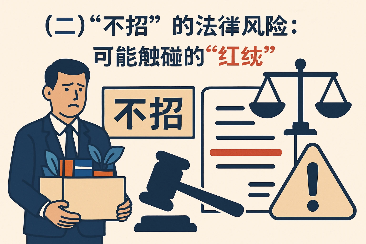（二）“不招”的法律风险：可能触碰的“红线”