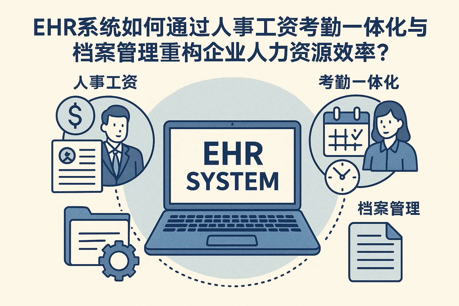 EHR系统如何通过人事工资考勤一体化与档案管理重构企业人力资源效率？