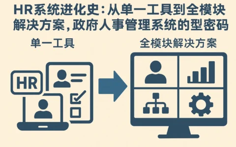 HR系统进化史：从单一工具到全模块解决方案，政府人事管理系统的转型密码