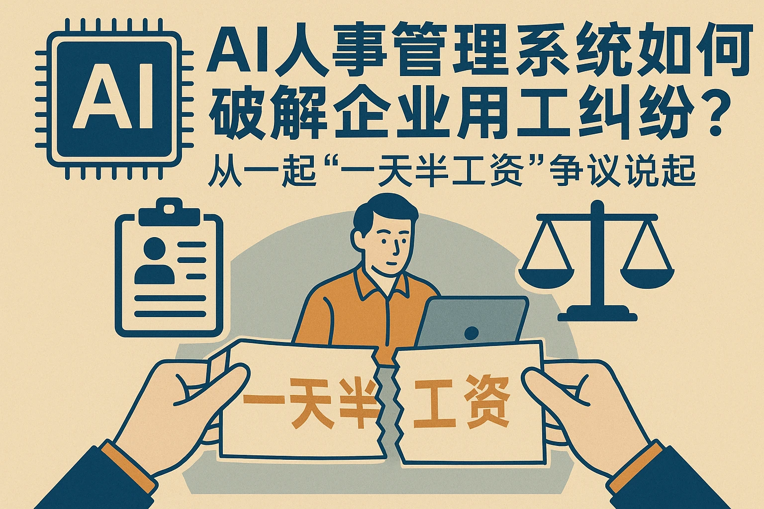 AI人事管理系统如何破解企业用工纠纷？从一起“一天半工资”争议说起