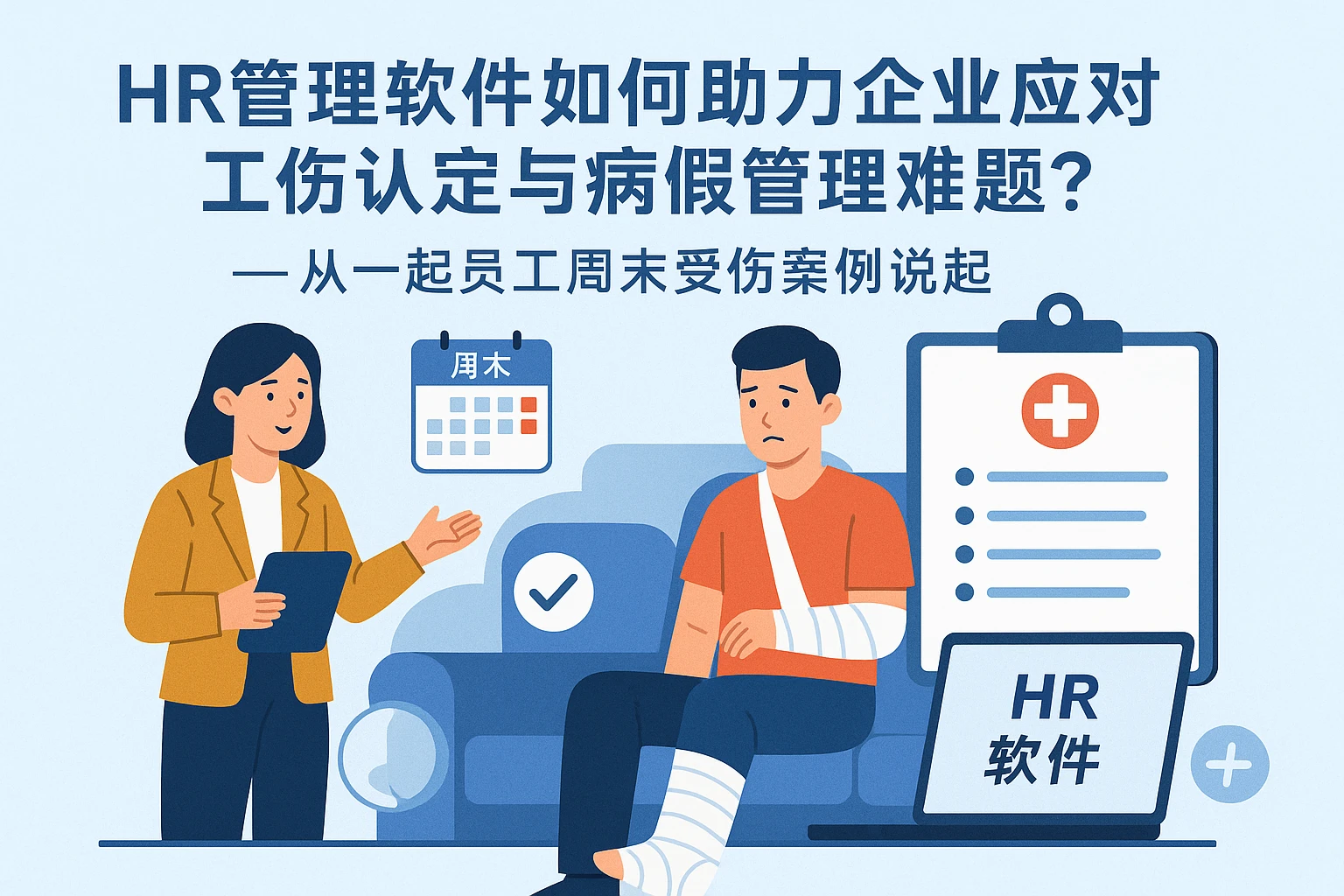 HR管理软件如何助力企业应对工伤认定与病假管理难题？——从一起员工周末受伤案例说起