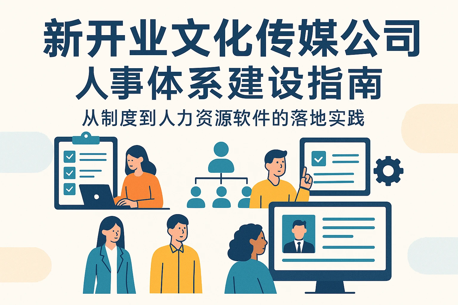 新开业文化传媒公司人事体系建设指南：从制度到人力资源软件的落地实践