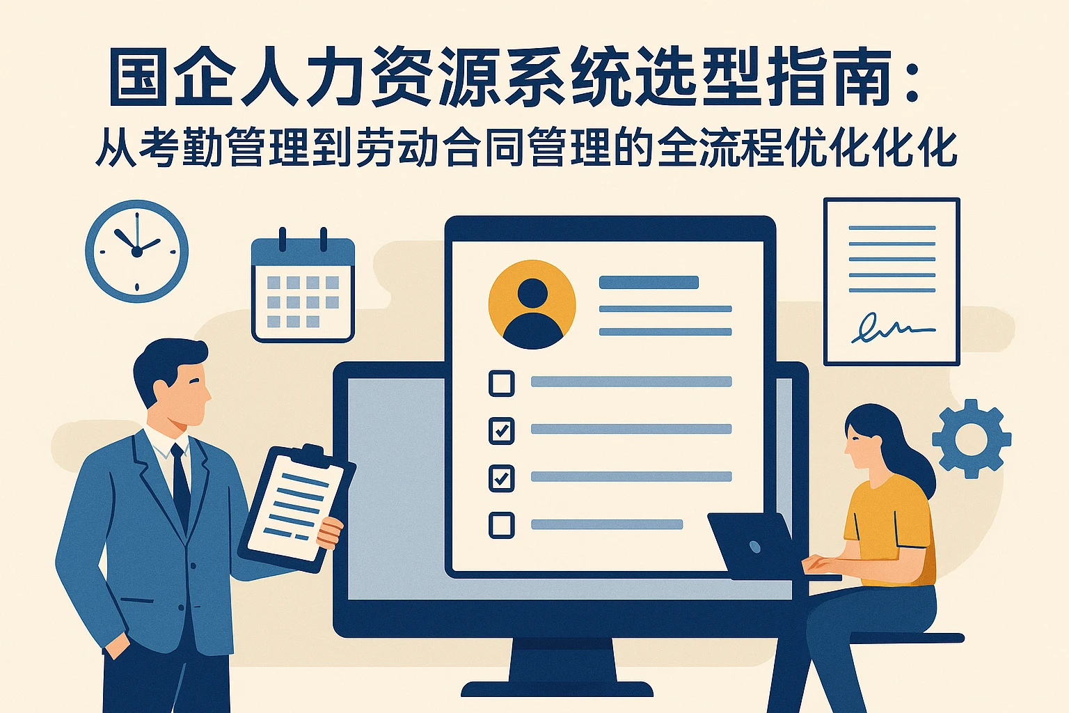 国企人力资源系统选型指南：从考勤管理到劳动合同管理的全流程优化