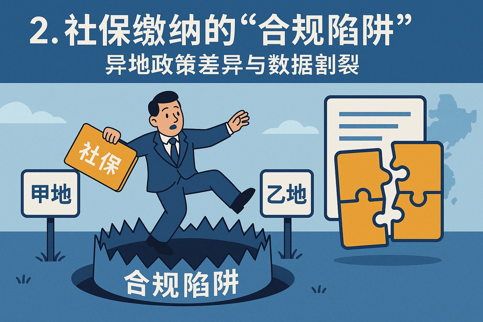 2. 社保缴纳的“合规陷阱”：异地政策差异与数据割裂