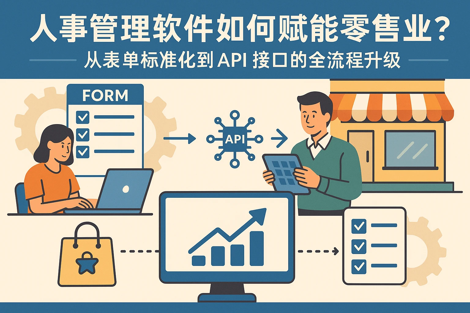 人事管理软件如何赋能零售业？从表单标准化到API接口的全流程升级