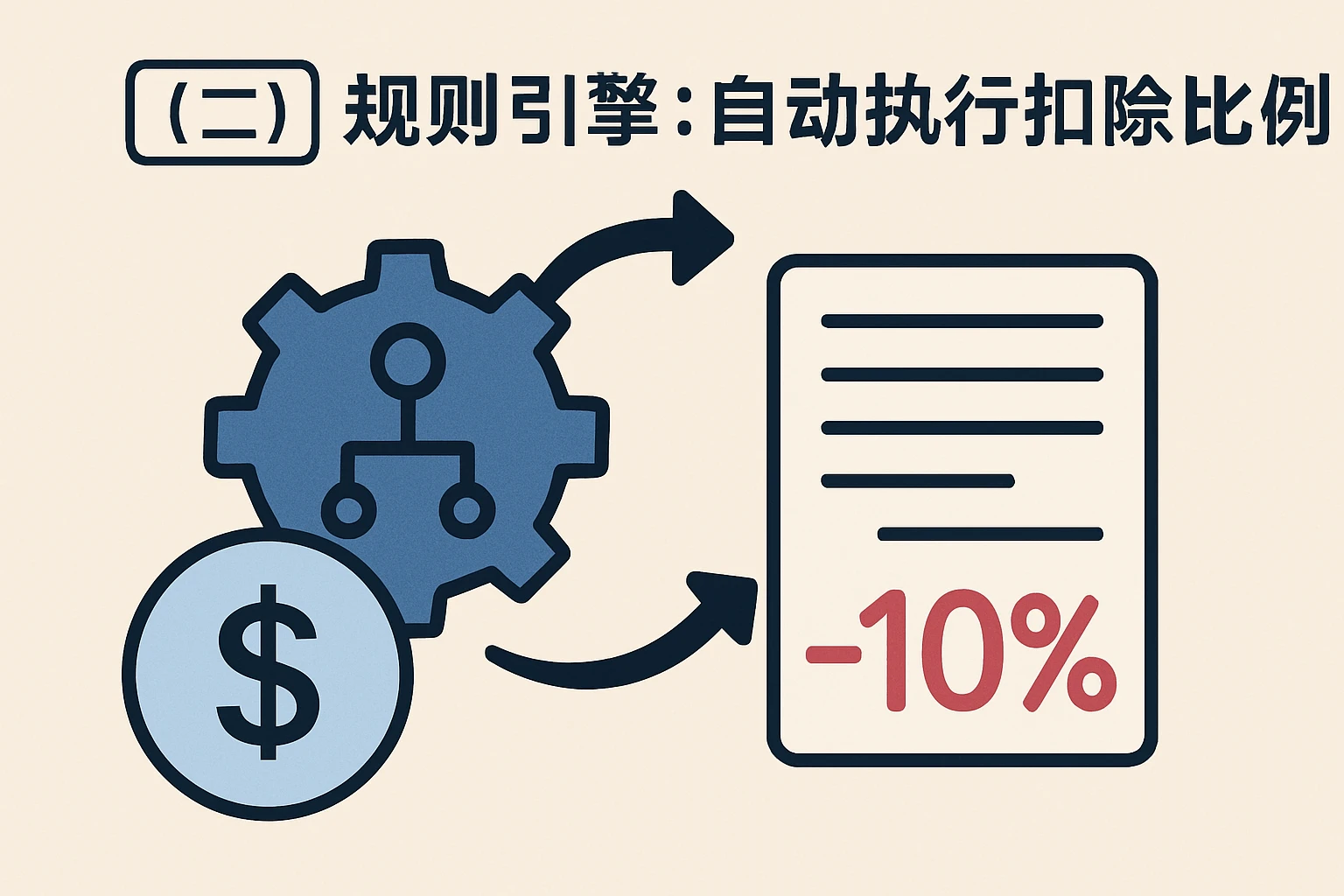 (二)规则引擎:自动执行扣除比例