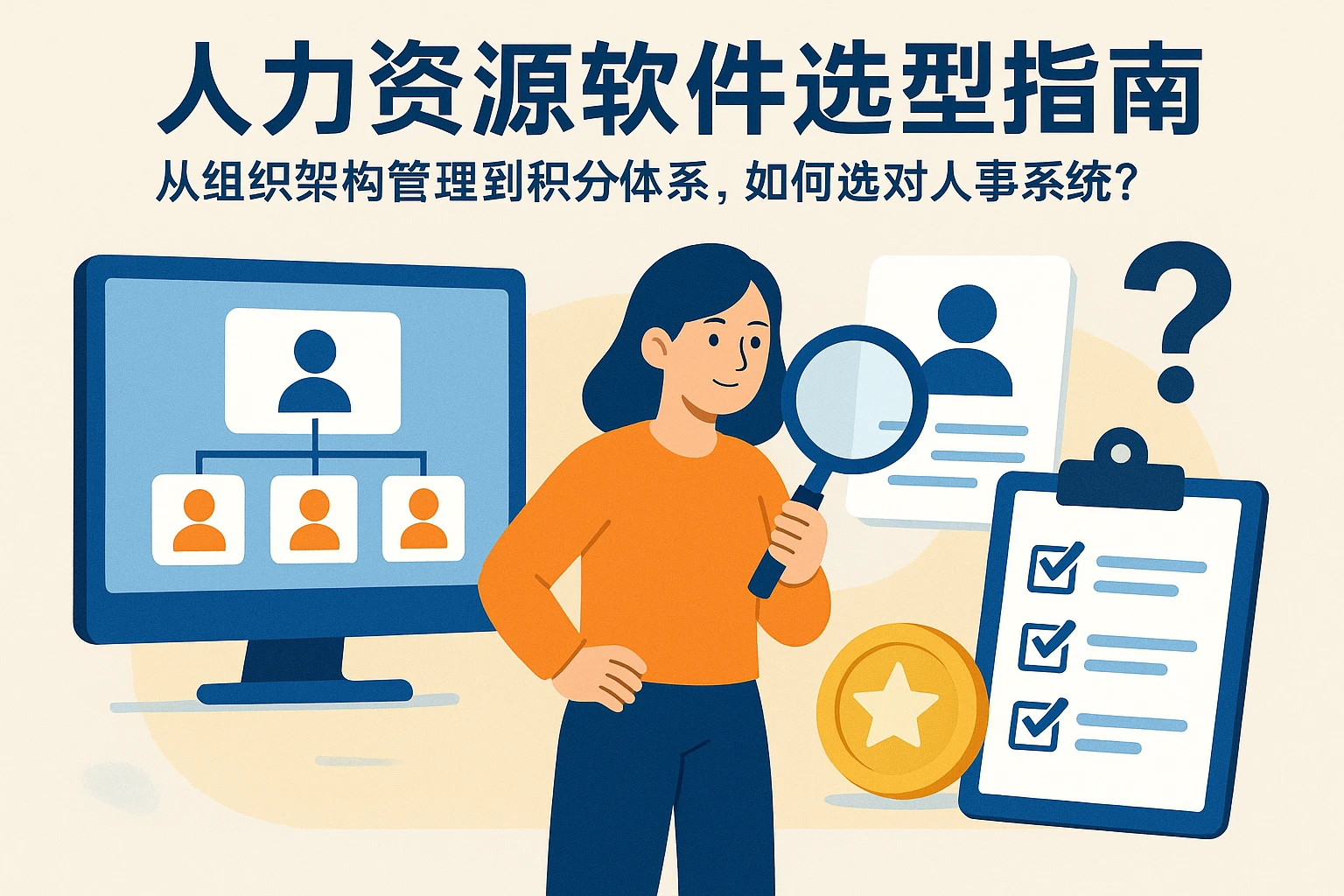 人力资源软件选型指南：从组织架构管理到积分体系，如何选对人事系统？