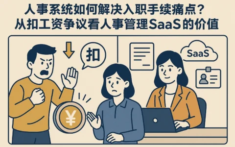 人事系统如何解决入职手续痛点？从扣工资争议看人事管理SaaS的价值