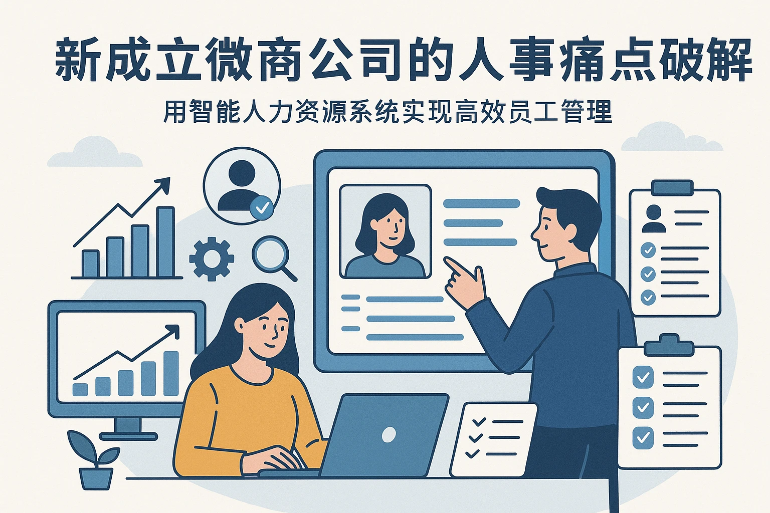 新成立微商公司的人事痛点破解：用智能人力资源系统实现高效员工管理