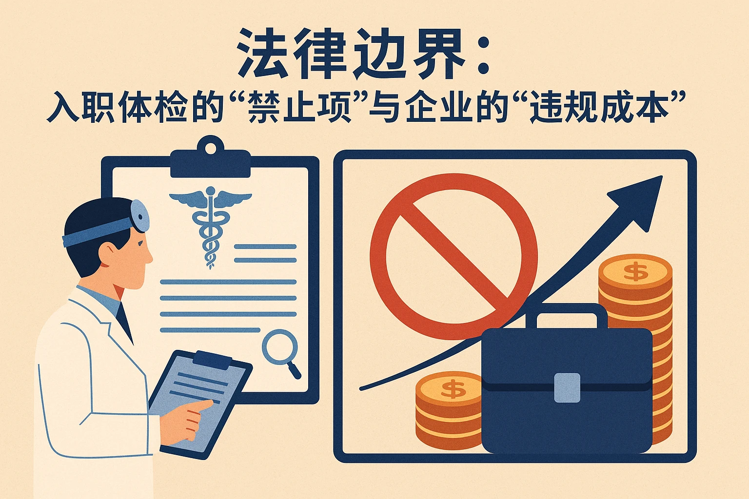 2. 法律边界：入职体检的“禁止项”与企业的“违规成本”
