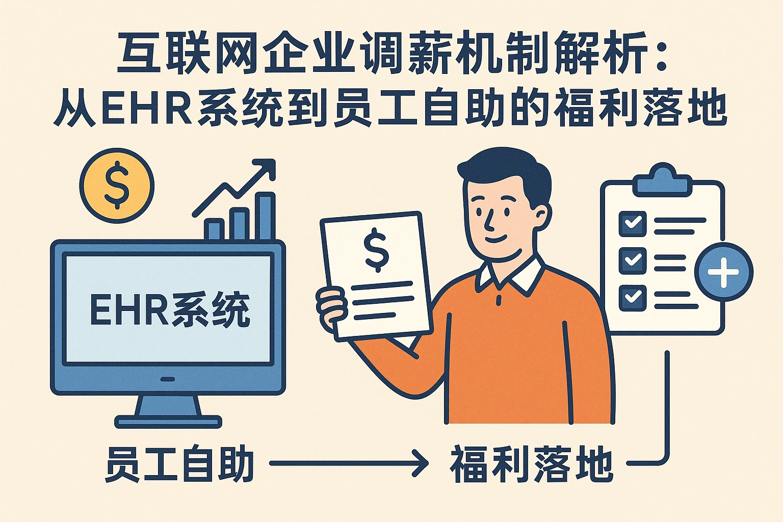 互联网企业调薪机制解析：从EHR系统到员工自助的福利落地