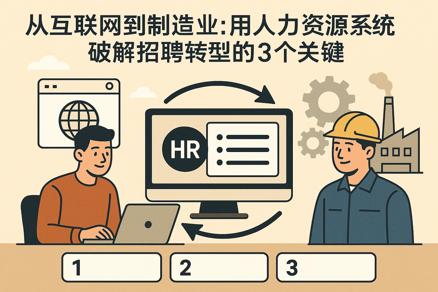 从互联网到制造业：用人力资源系统破解招聘转型的3个关键