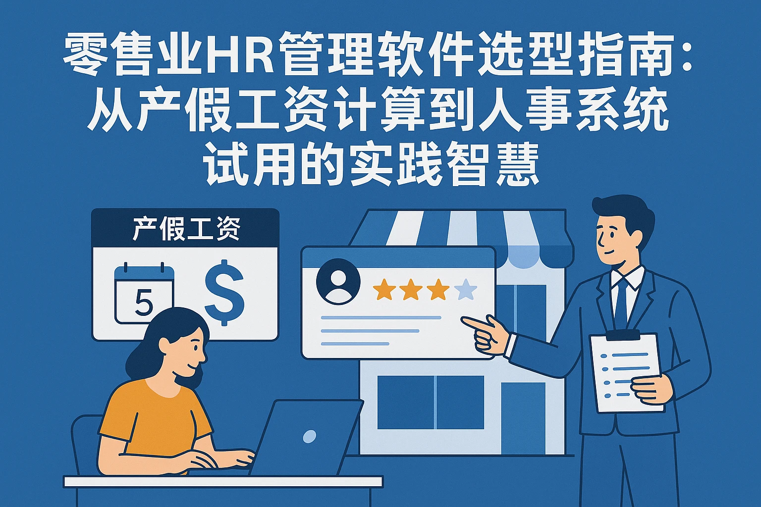 零售业HR管理软件选型指南：从产假工资计算到人事系统试用的实践智慧